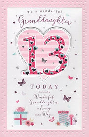 ICG Granddaughter 13th Birthday Card