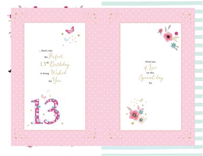 ICG Granddaughter 13th Birthday Card