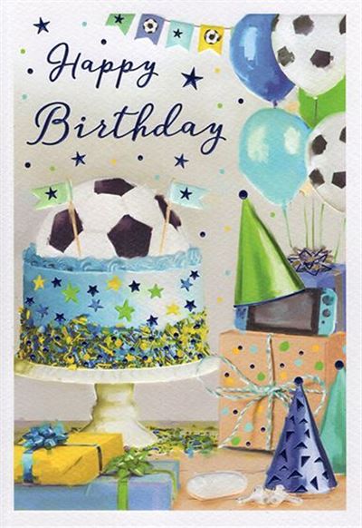 ICG Football Party Birthday Card*