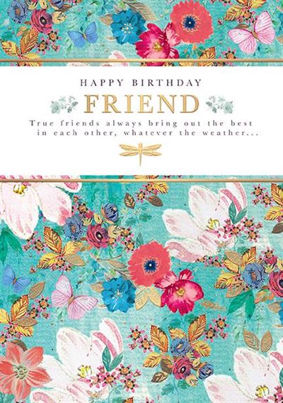 Words N Wishes Friend Birthday Card*