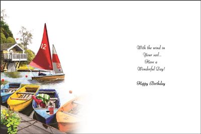 Jonny Javelin Sailing Birthday Card*