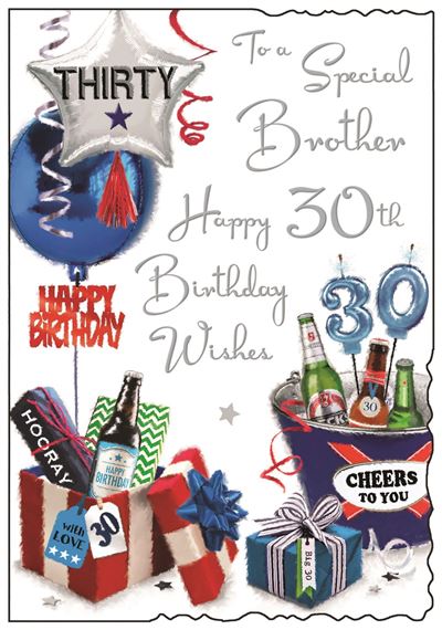 Jonny Javelin Brother 30th Birthday Card – Burnell's Gifts