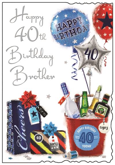 ICG Brother 40th Birthday Card