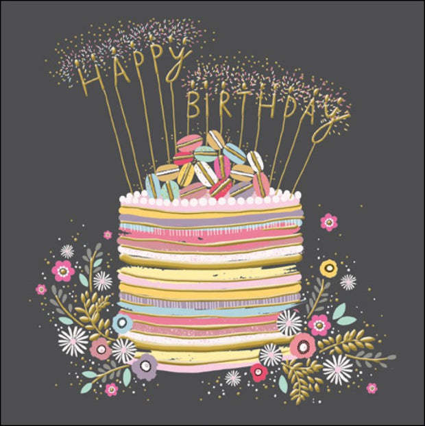 Woodmansterne Macaron Birthday Cake Birthday Card*