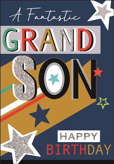 Jonny Javelin Grandson Birthday Card*