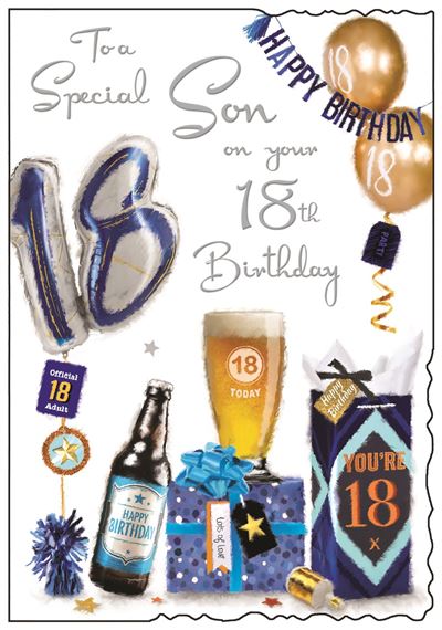 Jonny Javelin Son 18th Birthday Card