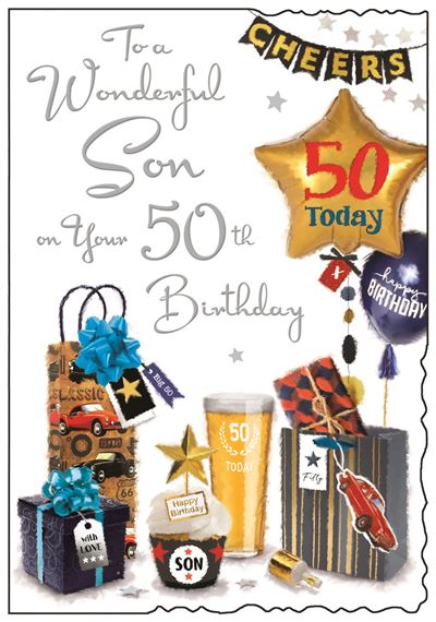 Jonny Javelin Son 50th Birthday Card