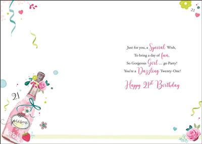 Jonny Javelin 21st Birthday Card