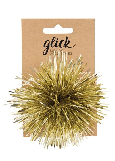 Glick Pom Pom Gold Bow*