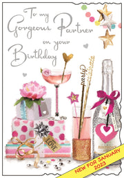 Jonny Javelin Partner Birthday Card*