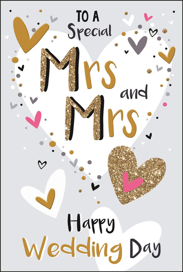 Jonny Javelin Mrs & Mrs Wedding Card