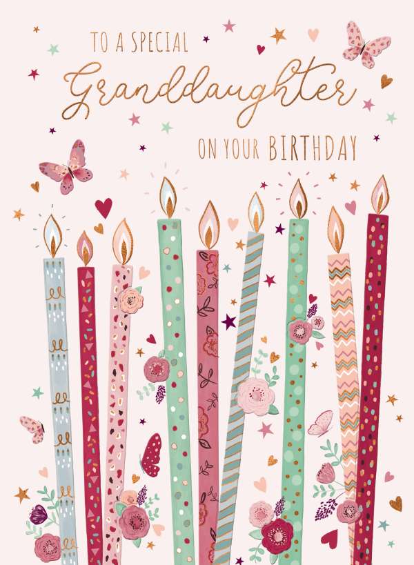Noel Tatt Granddaughter Birthday Card*