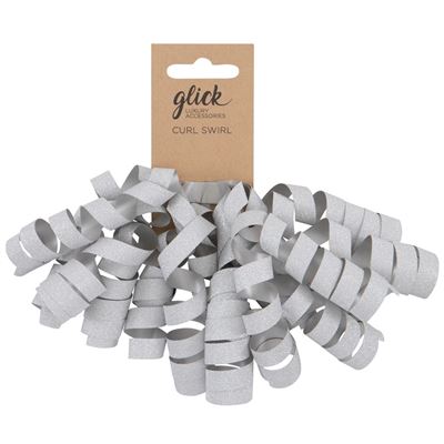 Glick Sliver Glitter Curl Swirl Bow*