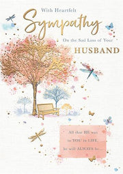 Words & Wishes Sympathy Loss of Husband Card