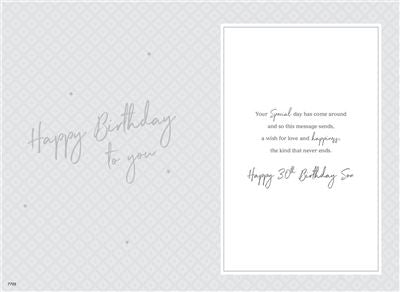 ICG Son 30th Birthday Card