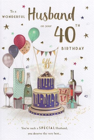 ICG Husband 40th Birthday Card*