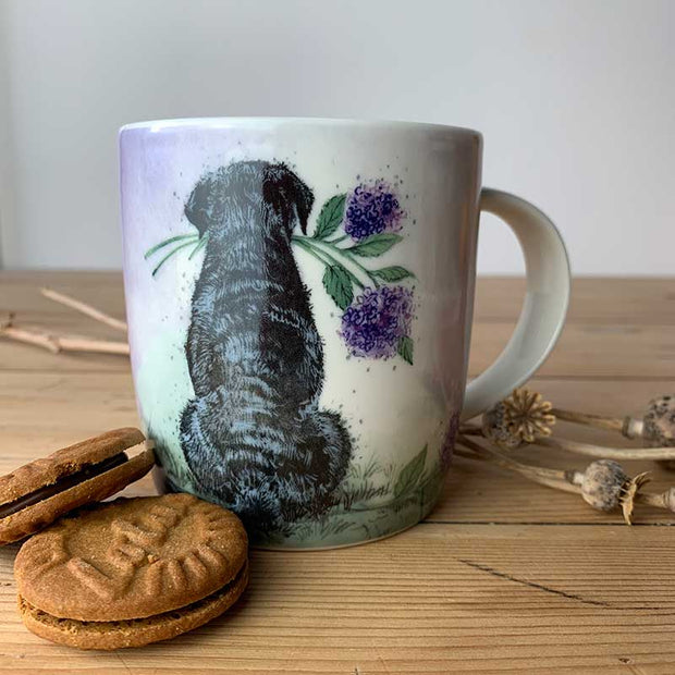 Alex Clark Labrador & Hydrangeas Mug