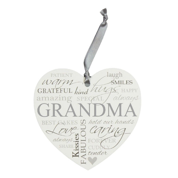 Widdop Grandma Hanging Heart Plaque