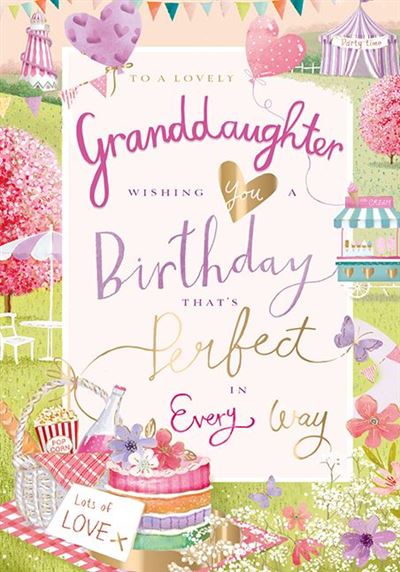 Ling Designs Granddaughter Birthday Card*