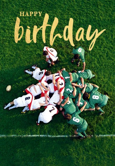 Abacus Rugby Birthday Card*