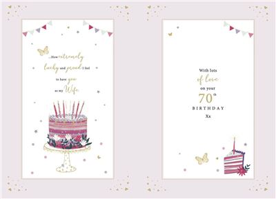 ICG Wife 70th Birthday Card*