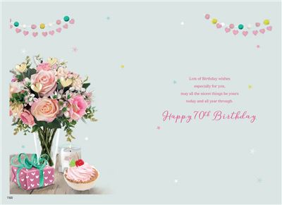 ICG Grandma 70th Birthday Card