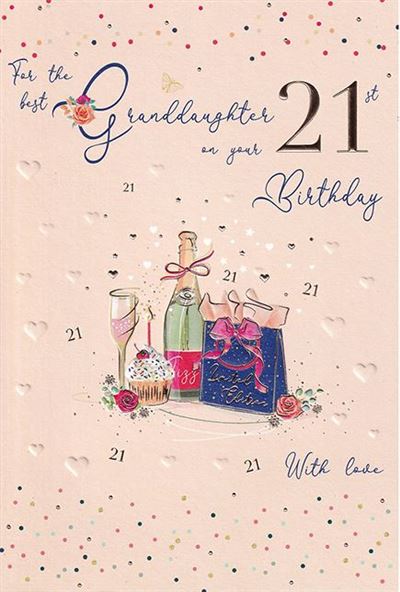 ICG Granddaughter 21st Birthday Card