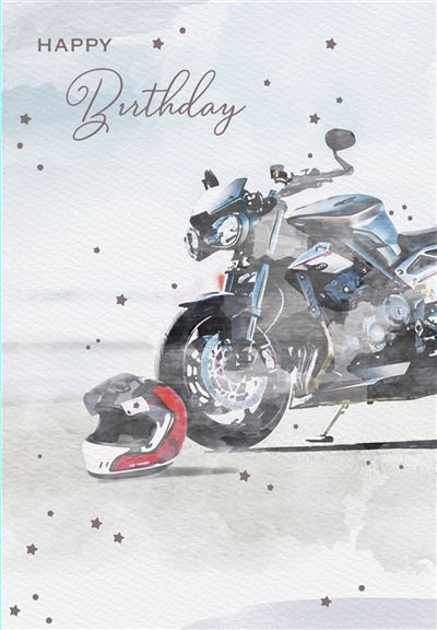 ICG Motorbike Birthday Card*