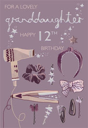 ICG Granddaughter 12th Birthday Card