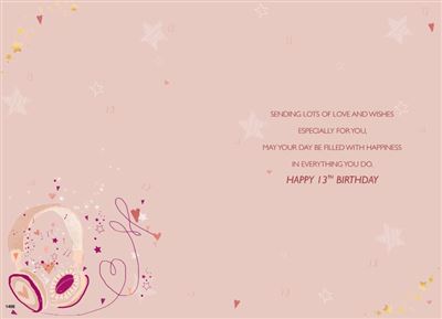 ICG Granddaughter 13th Birthday Card