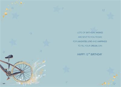 ICG Grandson 12th Birthday Card