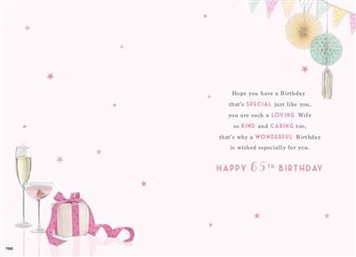 ICG Wife 65th Birthday Card*