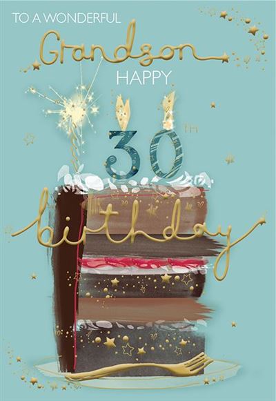 ICG Grandson 30th Birthday Card