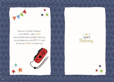 ICG Great Grandson Birthday Card