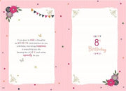 ICG Daughter 8th Birthday Card