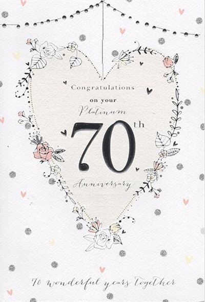 ICG Platinum (70th) Anniversary Card*