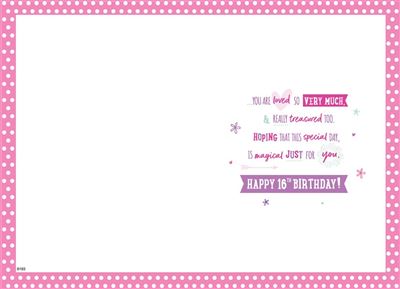 ICG Daughter 16th Birthday Card