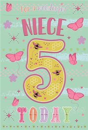 ICG Niece 5th Birthday Card