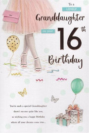 ICG Granddaughter 16th Birthday Card