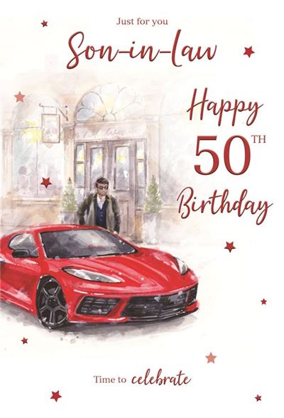 Son in Law 50th Birthday Card