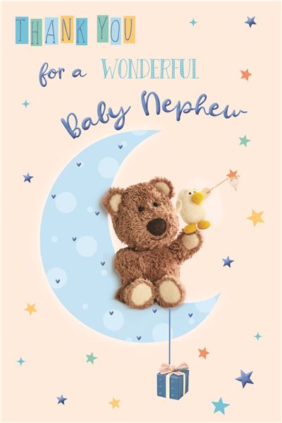 ICG Thank You For A New Baby Nephew Card