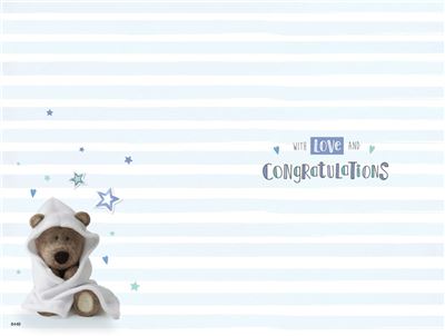 ICG Thank You For A New Baby Nephew Card