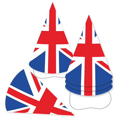 Union Jack Party Hats Pack of 6