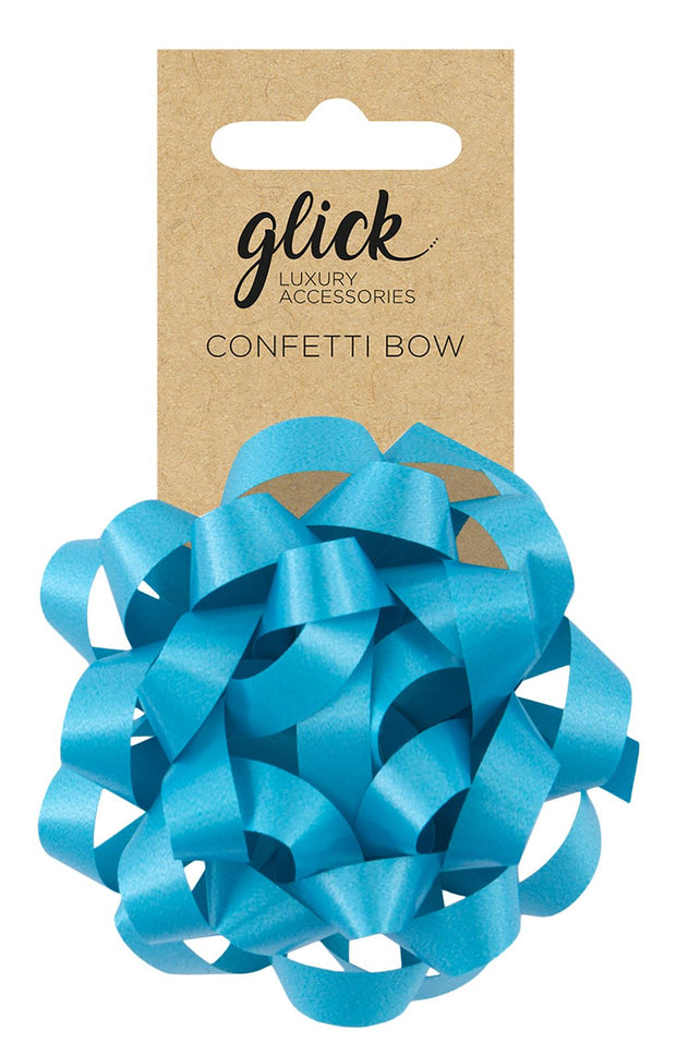 Glick Aqua Confetti Bow*