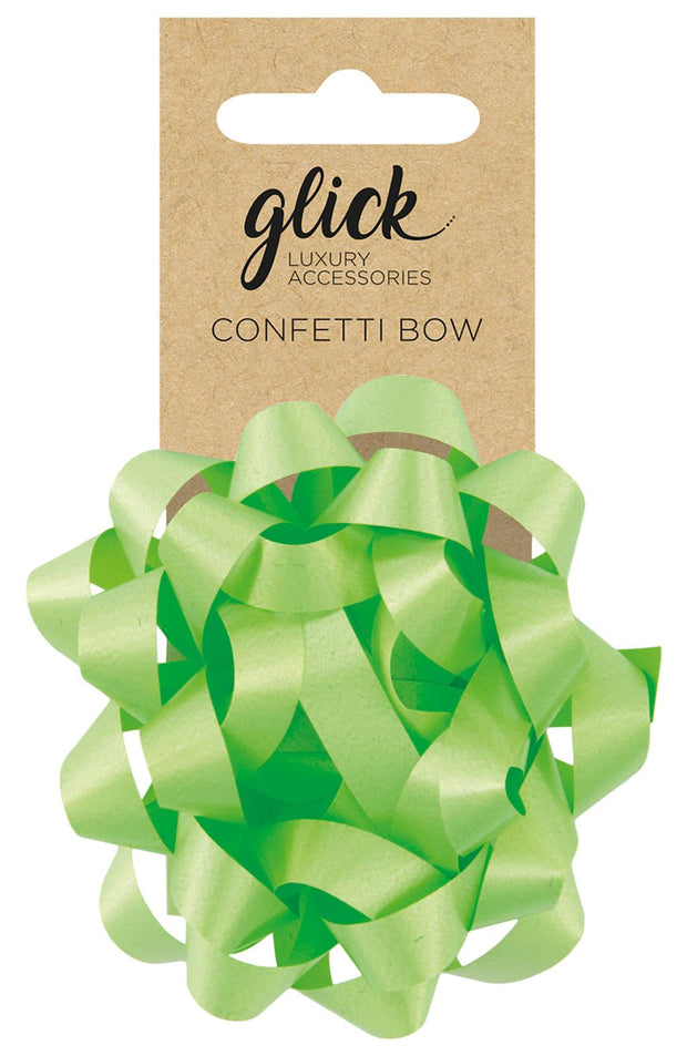 Glick Lime Confetti Bow*