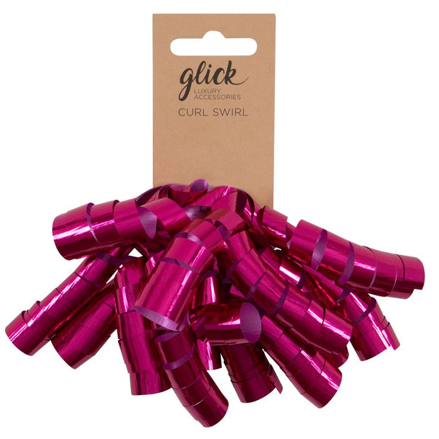 Glick Candy Hot Pink Curl Swirl Bow*