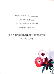 Words & Wishes Granddaughter Birthday Card*