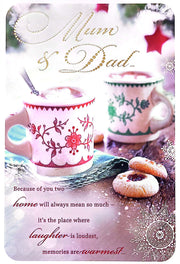 Hallmark Mum & Dad Christmas Card