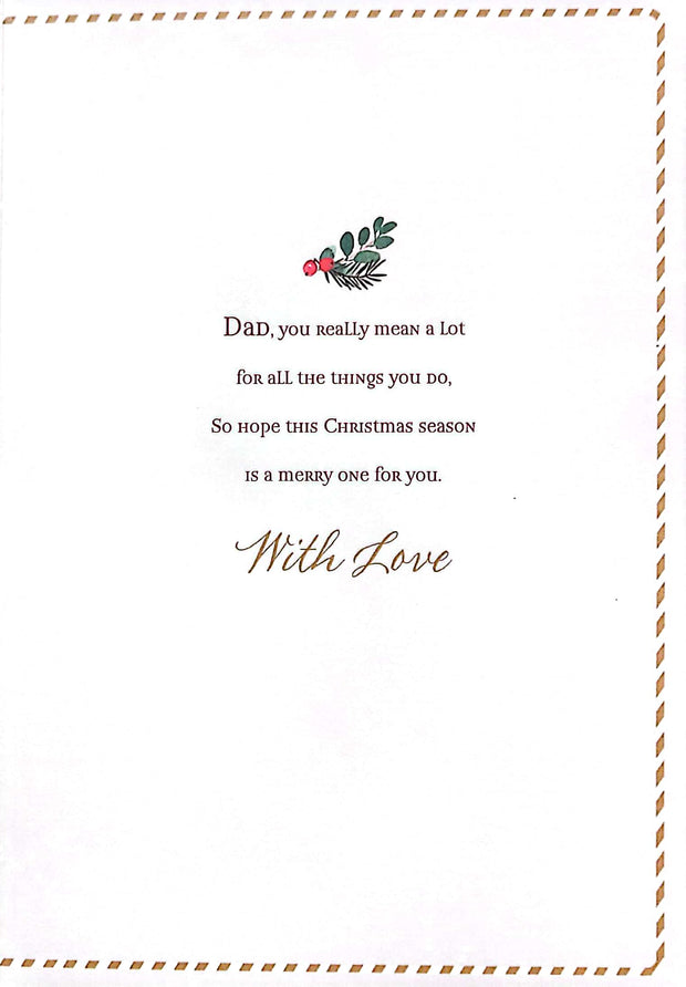 Hallmark Dad Christmas Card