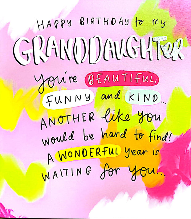 Pigment Productions Granddaughter Birthday Card*